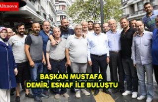 Başkan Mustafa Demir, esnaf ile buluştu