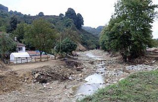 Düzce'de sel bölgesindeki çalışmalar yeniden...