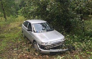 Giresun'da otomobil otokorkuluklara çarptı: 3 yaralı