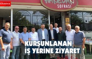 KURŞUNLANAN İŞ YERİNE ZİYARET