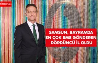 SAMSUN, BAYRAMDA EN ÇOK SMS GÖNDEREN DÖRDÜNCÜ...
