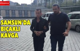 Samsun'da bıçaklı kavga: 1 yaralı