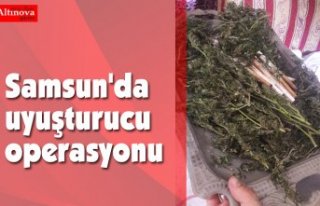 Samsun'da uyuşturucu operasyonu
