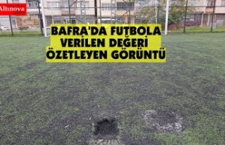 BAFRA'DA FUTBOLA VERİLEN DEĞERİ ÖZETLEYEN...