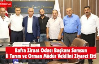 Bafra Ziraat Odası Başkanı Samsun İl Tarım ve...