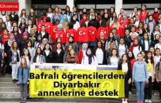 Bafralı öğrencilerden Diyarbakır annelerine destek