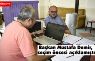 Başkan Mustafa Demir, seçim öncesi açıklamıştı