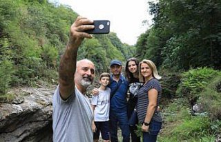 Görenleri hayran bırakan kanyon 