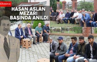 HASAN ASLAN MEZARI BAŞINDA ANILDI