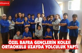 ÖZEL BAFRA GENÇLERİN KOLEJİ ORTAOKULU UZAYDA YOLCULUK...