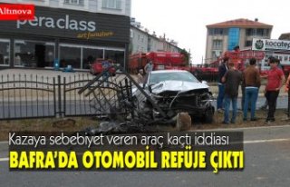 Bafra'da kazaya sebebiyet veren aracın kaçtığı...
