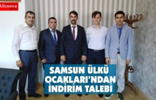 SAMSUN ÜLKÜ OCAKLARI’NDAN İNDİRİM TALEBİ