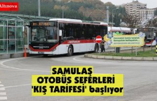 SAMULAŞ  OTOBÜS SEFERLERİ 'KIŞ TARİFESİ'...