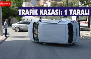 TRAFİK KAZASI: 1 YARALI