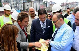 Vali Ustaoğlu Of ilçesinde incelemelerde bulundu