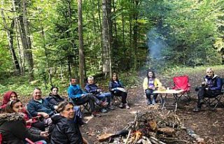 Yedigöller'de sonbahar kampı yapıldı