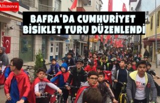 Bafra'da Cumhuriyet Bisiklet Turu Düzenlendi