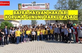 BAFRA HAYVAN HAKLARI KORUMA GÜNÜNÜ FARKLI YAŞADI