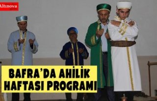 BAFRA’DA AHİLİK HAFTASI PROGRAMI