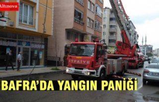 BAFRA’DA YANGIN PANİĞİ