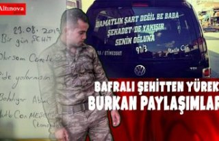 BAFRALI ŞEHİTTEN YÜREK BURKAN PAYLAŞIMLAR