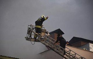 Bartın'da otel yangını
