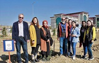Bayburt Üniversitesi Baberti Külliyesinde fidan...