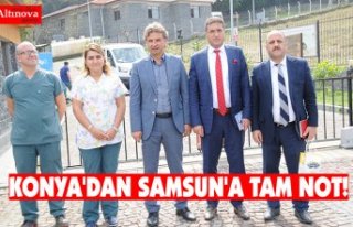 KONYA'DAN SAMSUN'A TAM NOT!