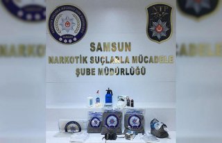 Samsun'da uyuşturucu imalathanesine operasyon