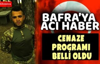 ŞEHİDİMİZİN CENAZE PROGRAMI BELLİ OLDU