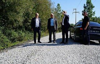 Terme'de Kargucak yolu tamamlandı