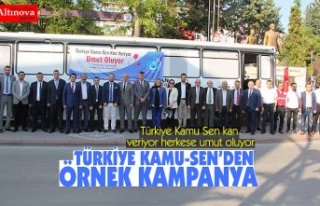 TÜRKİYE KAMU-SEN’DEN ÖRNEK KAMPANYA