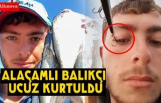 Amatör balıkçının göz kapağına saplanan "olta...