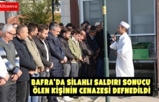 Bafra'da silahlı saldırı sonucu ölen kişinin...