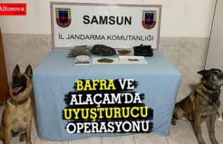 BAFRA VE ALAÇAM’DA UYUŞTURUCU OPERASYONU