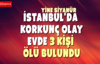 İstanbul'da korkunç olay... Evde 3 kişi ölü...