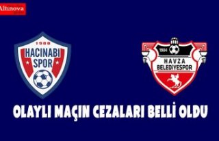 Olaylı Maçın cezaları belli oldu