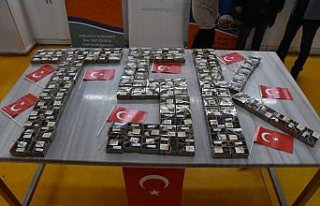 Ordu'da yükümlülerin yaptığı çikolatalar Mehmetçiğe...