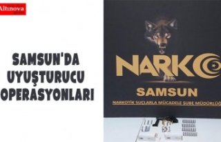 Samsun'da uyuşturucu operasyonları