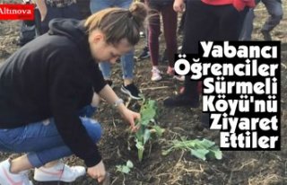Yabancı Öğrenciler Sürmeli Köyü'nü Ziyaret...