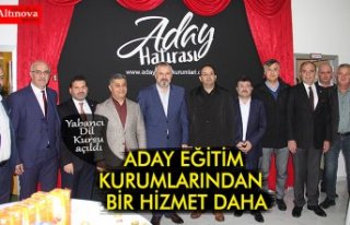 ADAY EĞİTİM KURUMLARINDAN BİR HİZMET DAHA