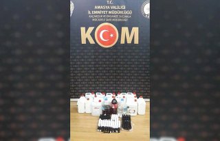 Amasya'da sahte içki operasyonu
