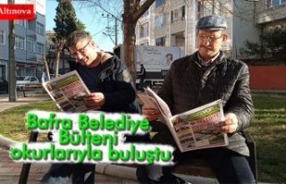 Bafra Belediye Bülteni okurlarıyla buluştu