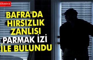 BAFRA'DA HIRSIZLIK ZANLISI PARMAK İZİ İLE...