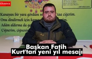 Başkan Fatih Kurt'tan yeni yıl mesajı