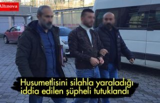 Husumetlisini silahla yaraladığı iddia edilen şüpheli...
