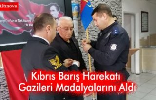 Kıbrıs Barış Harekatı Gazileri Madalyalarını...