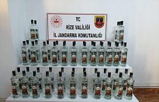 Rize'de kaçak içki ele geçirildi