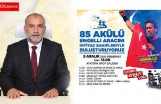Sandıkçı, “Bütün çabamız engelsiz yaşam...