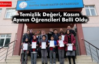 Temizlik Değeri, Kasım Ayının Öğrencileri Belli...